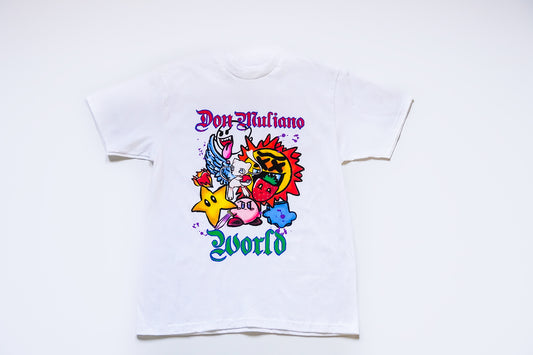 Oversized White "Muliano World" T-shirt